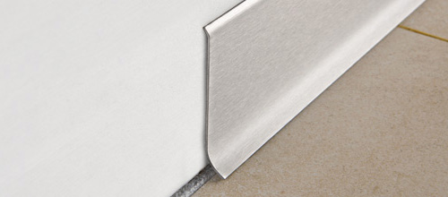 Плинтус алюминиевый анодированный матовый 70х10мм 2м PKISPАА 70 серебро